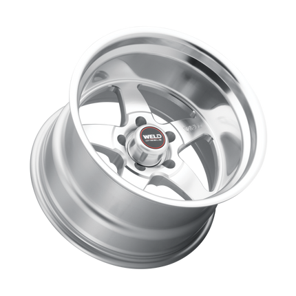 Weld S104 17x11 Ventura 5x127 ET44 BS4.25 Gloss Silver MACH DIA 78.1