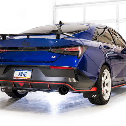 AWE Tuning 22-26 Hyundai Elantra N Track Edition Cat-Back Exhaust - Diamond Black Tips
