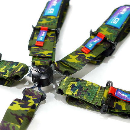 NRG 5PT 3in. Seat Belt Harness / Cam Lock - Green