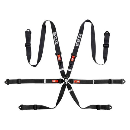 Sparco BELT COMP H2 PD 6PT STEEL BLK