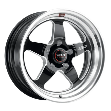 Weld S155 18x11 Ventura 5x120.65 43 Offset BS 7.69 Gloss BLK MIL DIA 72.56