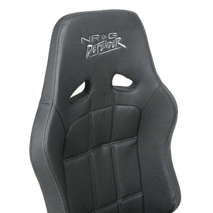 NRG Defender Water Resistant Steel Frame Susp. Seat - Tan w/ Sand Trim/Defender Logo/Side Bracket