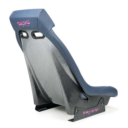 NRG GT Retro Bucket Seat -Gunmetal PVC Leather Gunmetal Stitching Multicolor Fiberglass Back Glitter