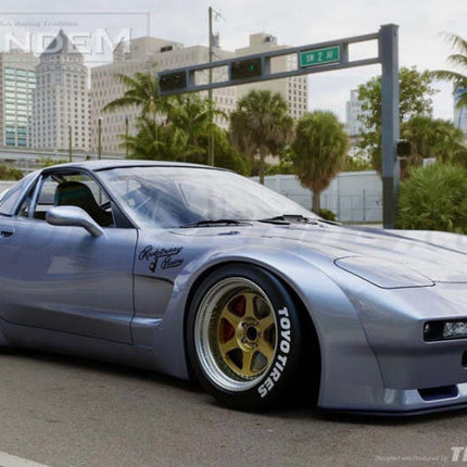 GReddy Pandem 97-04 Chevrolet Corvette C5 Fastback Coupe Rocket Bunny Full Widebody Aero Kit w/ Wing
