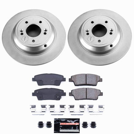 Power Stop 17-20 Genesis G80 Rear Z23 Coated Brake Kit