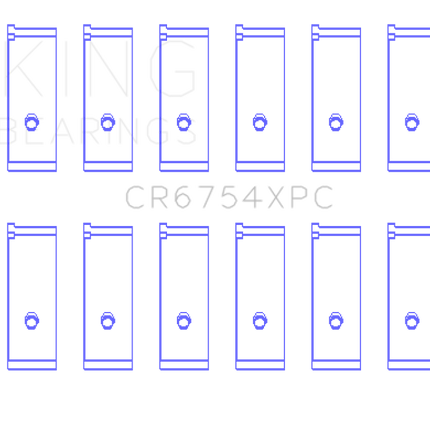 King Engine Bearings Toyota2JZGE/2JZGTE 3.0L pMaxKote Performance Rod Bearing Set - Size +.026mm