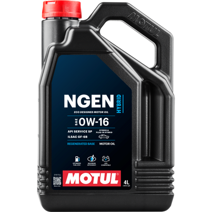 Motul 4L Hybrid Synthetic Motor Oil - 0W16