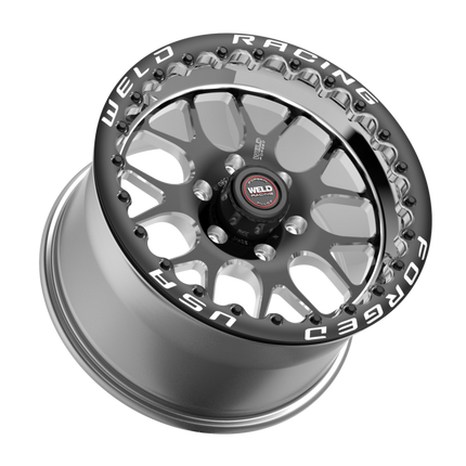 Weld S77 17x9.5 RT-S HD 6x135 BP / 6.2in. BS +24mm Offset Black Beadlock Wheel