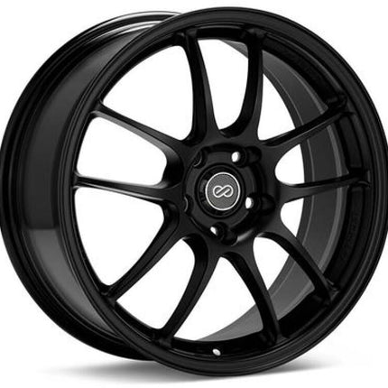Enkei PF01 16x7 4x100 43mm Offset 75mm Bore Black Wheel (MOQ 40)