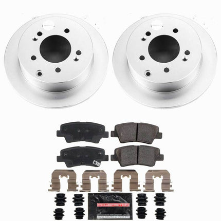 Power Stop 10-13 Kia Soul Rear Z23 Coated Brake Kit