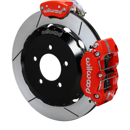 Wilwood kit rear FFR NDPR/MC4 IRS 2015 mustang 12.88 rotor GT W/LINES red