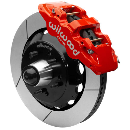 Wilwood 88-98 Chevy C1500 AERO6 Brake Kit - 14in Slotted Rotor - Red