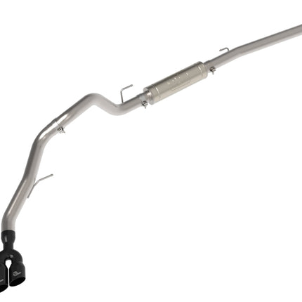aFe Vulcan Series 3in Stainless Rear-Side Exit Exhaust Sys Black Ford Ranger Raptor 22-26 L4-2.0L