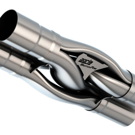 Borla Universal Hydroformed Switchfire X-Pipe 3in ID 3in OD Outlets W/O Notches