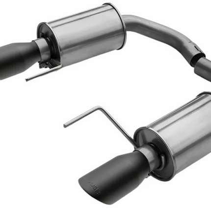 Roush 15-26 Mustang V6 / EcoBoost Black Tip Axle Back Exhaust
