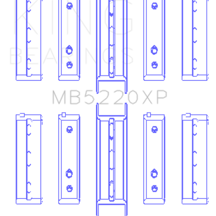 King Subaru WRX/STi EJ20 EJ22 EJ25 Flange #3 Position (Size .025) Performance Main Bearing Set