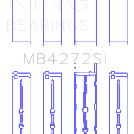 King Engine Bearings Holden Alloytec 175/190 Crankshaft Main Bearing Set