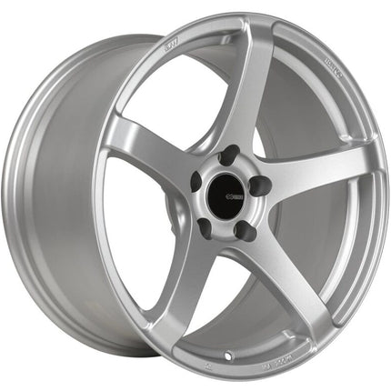 Enkei Kojin 18x8 45mm Offset 5x112 Bolt Pattern 72.6mm Bore Dia Matte Silver Wheel