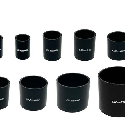 GReddy 80mm x 80mm Silicone Straight Hose - Black