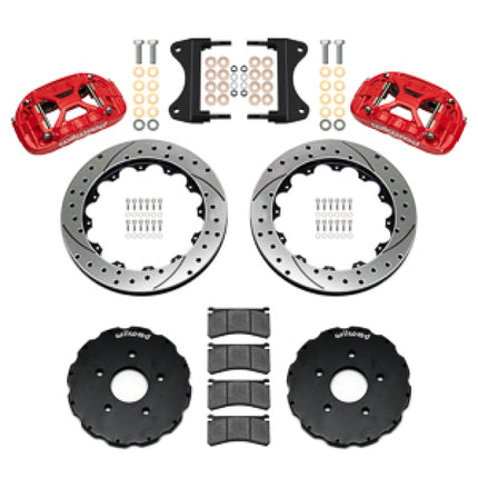 Wilwood kit front XRS6R C7 vette 2014-UP 13.06 rotor SRP red