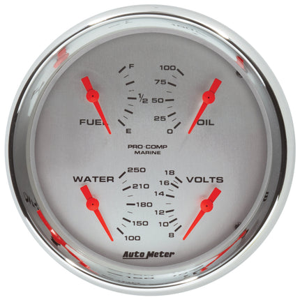 Autometer Marine Chrome - 100 PSI