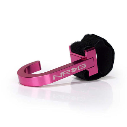 NRG Steering Wheel Hook CNC Aluminum w/ Laser Logo - Pink