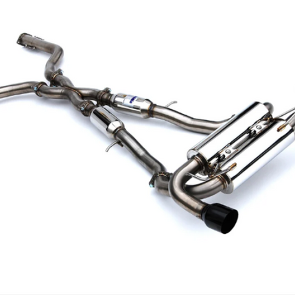 Invidia 2022+ Nissan Z 70mm Gemini Cat Back Exhaust - Single Layer Black Tip