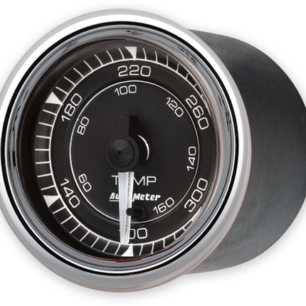 AutoMeter Chrono 2-1/16in 300 Degree Temperature Electric Gauge - Chrome