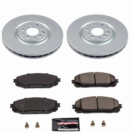 Power Stop 16-23 Jeep Cherokee Front Z23 Coated Brake Kit