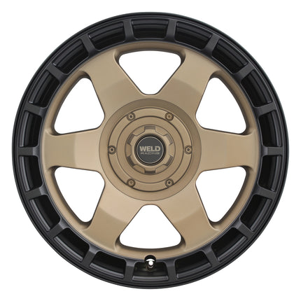 Weld Off-Road Ridge 17x9 - 6x135 / 6x139.7 BP - ET-12 - 106.1mm CB - Satin Bronze Wheel (Black Ring)
