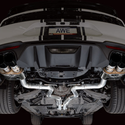 AWE Tuning 18-23 S550 Mustang GT SwitchPath Exhaust - Diamond Black Tips