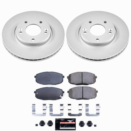 Power Stop 09-12 Hyundai Elantra Front Z23 Coated Brake Kit