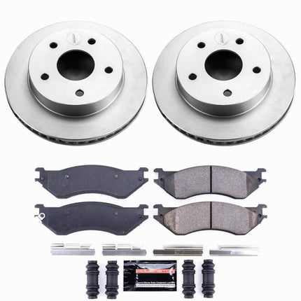 Power Stop 00-01 Dodge Ram 1500 Front Z23 Coated Brake Kit