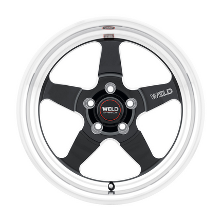 Weld S155 15x10 Ventura Drag 5x114.3 ET51 BS7.50 Gloss BLK MIL DIA 78.1
