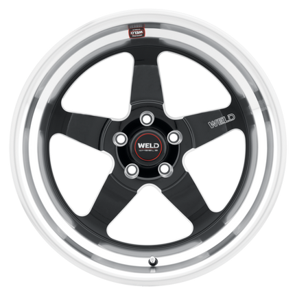 Weld S104 Ventura 18x10 5x120.65 ET42 BS 7.15 Gloss BLK MIL DIA 72.56 Wheel