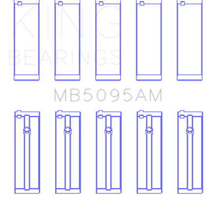 King Engine Bearings Toyota 1E/2E (1.3L) (Size STD) Performance Main Bearing Set