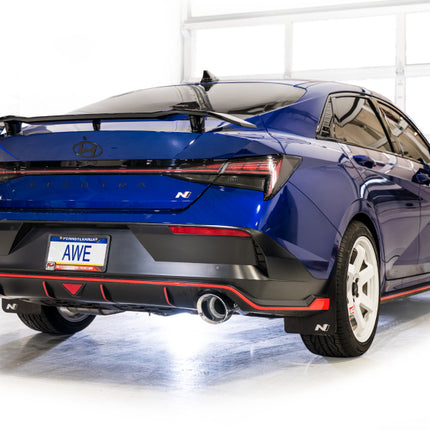 AWE Tuning 22-26 Hyundai Elantra N SwitchPath Cat-Back Exhaust - Chrome Silver Tips