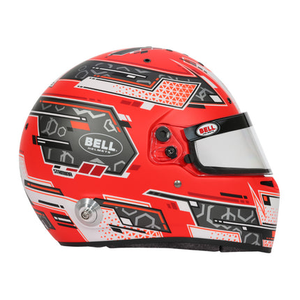 Bell Helmet Rs7 Stamina Anthracite/Red (Hans) 59(7 3/8) Fia8859-2024/Sa2025