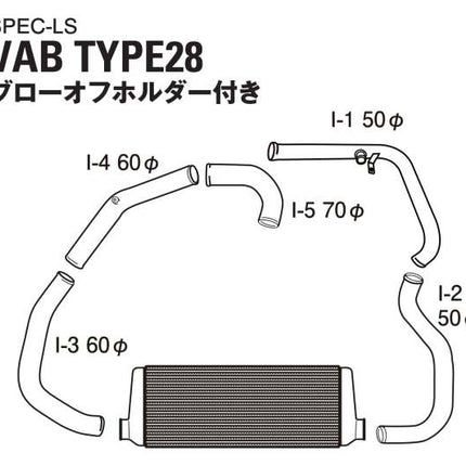 GReddy Intercooler Kit SPEC-LS VAB SPEC-LS T-24E