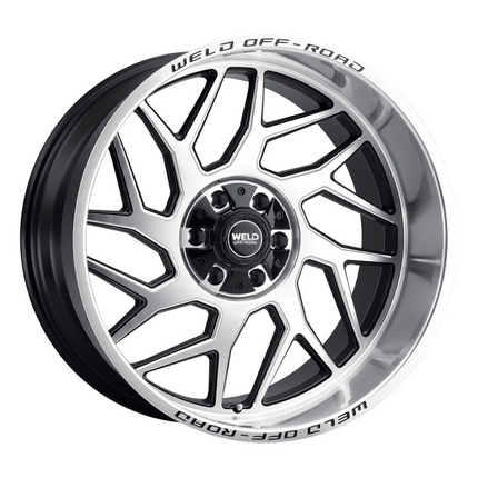 Weld Off-Road W118 20x9 Fulcrum 8x170 ET-00 BS 5.00 125.1 Gloss Black Machined Wheel