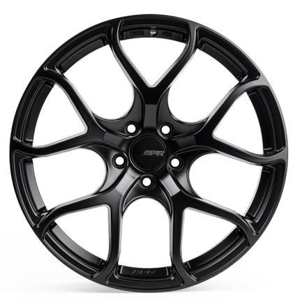 APR A01 Flow Formed - 19X8.5 - 5x112 - ET45 - Satin Black Wheel