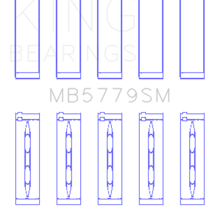 King Engine Bearings Audi CDaa/CDha/CDhb/CDab (Size +0.25mm) Main Bearing Set
