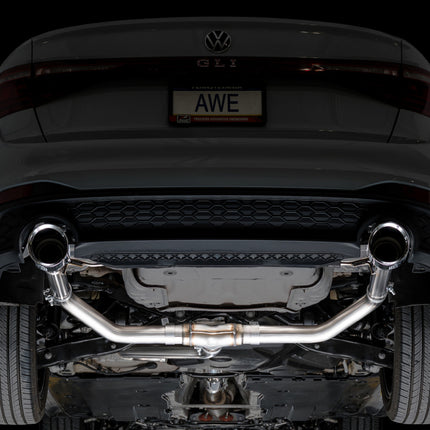 AWE Tuning 22-25 Volkswagen Jetta GLI Track Edition Exhaust - Chrome Silver Tips