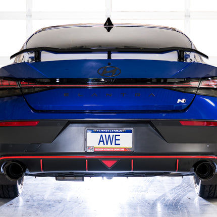 AWE Tuning 22-26 Hyundai Elantra N Track Edition Cat-Back Exhaust - Diamond Black Tips