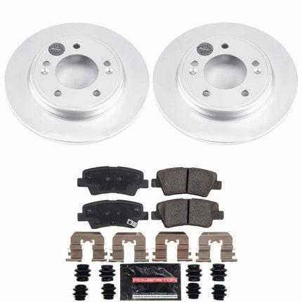 Power Stop 17-20 Hyundai Elantra Rear Z23 Coated Brake Kit