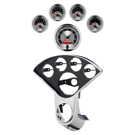 Autometer American Muscle Direct Fit Dash Kit 55-59 Chevy Truck (1 x 3-3/8in. / 4 x 2-1/16in.)
