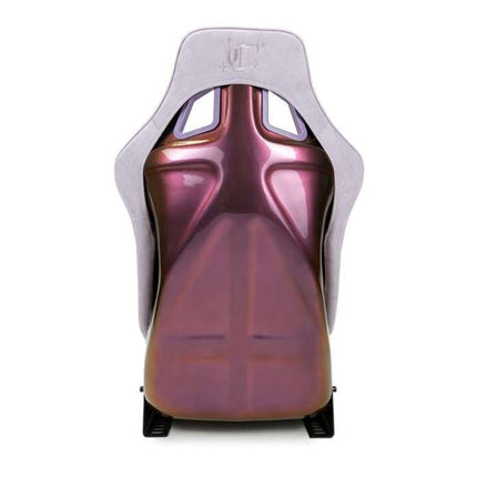 NRG FRP Bucket Seat (Large) Prisma-Chromatic Lilac Vegan Suede w/ Chameleon back