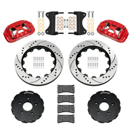 Wilwood kit front XRS6R C7 vette 2014-UP 14.00 rotor SRP red