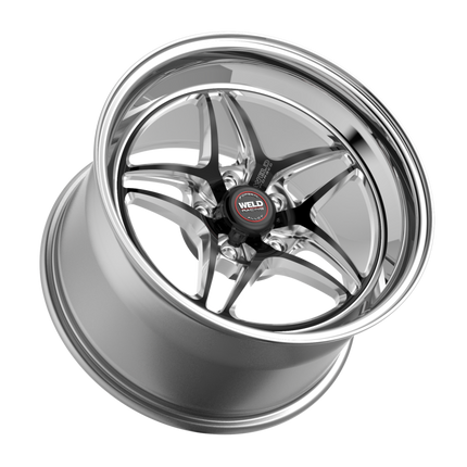 Weld S81 17x4.5 / 5x4.5 BP / 1.7in. BS (-27mm Offset) Black Wheel 3.18 ID (Low Pad) - Non-Beadlock