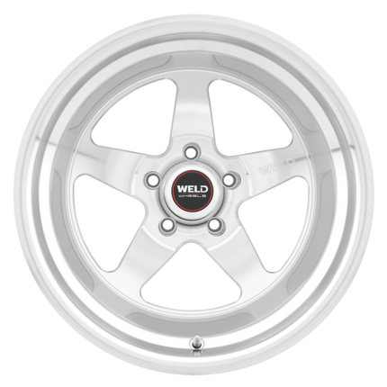 Weld S104 17x11 Ventura 5x127 ET44 BS4.25 Gloss Silver MACH DIA 78.1